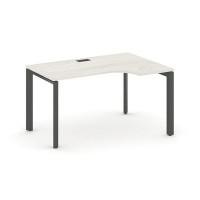 Style Project Next SN-59P.SPA-001(R) (Дуб наварра/Антрацит металл) Стол рабочий эргономичный, правый