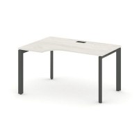 Style Project Next SN-59P.SPA-002(L) (Дуб наварра/Антрацит металл) Стол рабочий эргономичный, левый