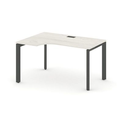 Style Project Next SN-59P.SPA-002(L) (Дуб наварра/Антрацит металл) Стол рабочий эргономичный, левый