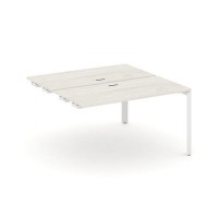 Style Project Next SN-59P.DPRS-012 (Дуб наварра/Белый металл) Стол приставка к опорным элементам