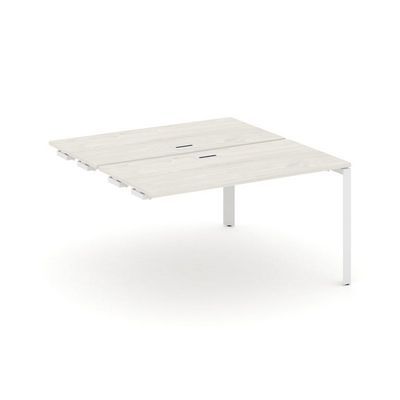 Style Project Next SN-59P.DPRS-012 (Дуб наварра/Белый металл) Стол приставка к опорным элементам