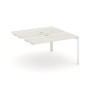 Style Project Next SN-59P.DPRS-024 (Дуб наварра/Белый металл) Стол приставка к опорным элементам
