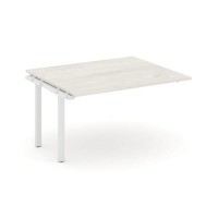 Style Project Next SN-59P.NSPRG-032.3 (Дуб наварра/Белый металл) Проходной наборный элемент переговорного стола