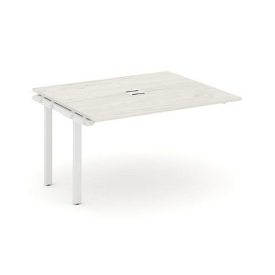 Style Project Next SN-59P.NSPRG-033 (Дуб наварра/Белый металл) Проходной наборный элемент переговорного стола
