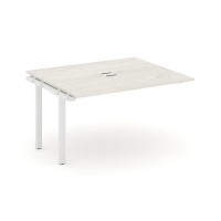 Style Project Next SN-59P.NSPRG-034 (Дуб наварра/Белый металл) Проходной наборный элемент переговорного стола