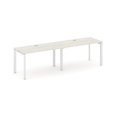 Style Project Next SN-59P.ORS-002 (Дуб наварра/Белый металл) Рабочая станция односторонняя