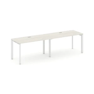 SN-59P.ORS-021 (Дуб наварра/Белый металл) Рабочая станция односторонняя