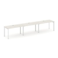 Style Project Next SN-59P.ORS-032 (Дуб наварра/Белый металл) Рабочая станция односторонняя