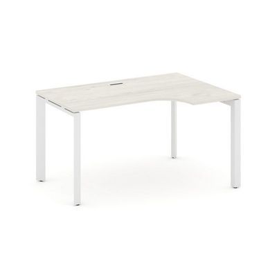 Style Project Next SN-59P.SPA-021(R) (Дуб наварра/Белый металл) Стол рабочий эргономичный, правый