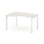 Style Project Next SN-59P.SPA-022(L) (Дуб наварра/Белый металл) Стол рабочий эргономичный, левый