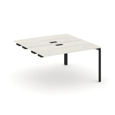 Style Project Next SN-59P.DPRS-014 (Дуб наварра/Черный металл) Стол приставка к опорным элементам