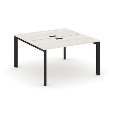 Style Project Next SN-59P.DRS-023 (Дуб наварра/Черный металл) Рабочая станция двухсторонняя