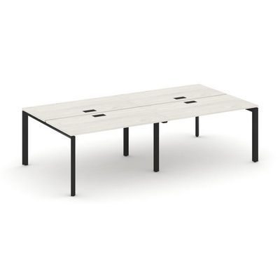 Style Project Next SN-59P.DRS-041 (Дуб наварра/Черный металл) Рабочая станция двухсторонняя