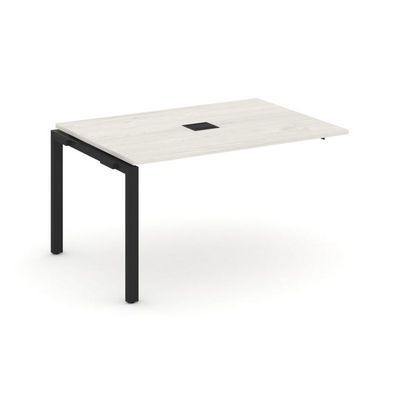 Style Project Next SN-59P.NSPRG-004 (Дуб наварра/Черный металл) Проходной наборный элемент переговорного стола