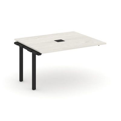 Style Project Next SN-59P.NSPRG-034 (Дуб наварра/Черный металл) Проходной наборный элемент переговорного стола