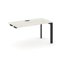 Style Project Next SN-59P.OPRS-013 (Дуб наварра/Черный металл) Стол приставка к опорным элементам