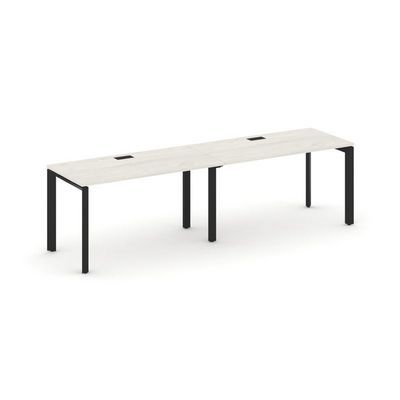 Style Project Next SN-59P.ORS-001 (Дуб наварра/Черный металл) Рабочая станция односторонняя