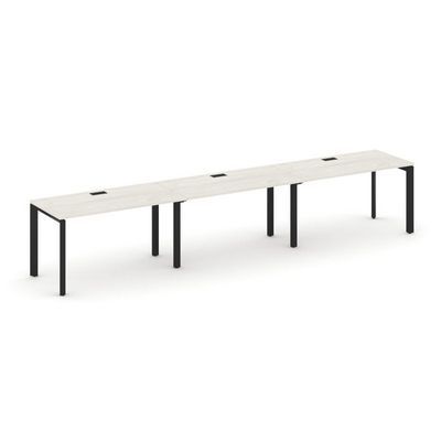 Style Project Next SN-59P.ORS-042 (Дуб наварра/Черный металл) Рабочая станция односторонняя