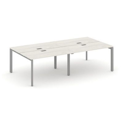 Style Project Next SN-59P.DRS-044 (Дуб наварра/Серый металл) Рабочая станция двухсторонняя