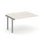 SN-59P.NSPRG-032.3 (Дуб наварра/Серый металл) Проходной наборный элемент переговорного стола