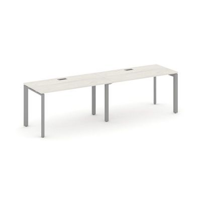 Style Project Next SN-59P.ORS-021 (Дуб наварра/Серый металл) Рабочая станция односторонняя