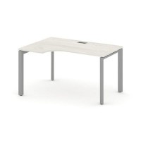 Style Project Next SN-59P.SPA-011(L) (Дуб наварра/Серый металл) Стол рабочий эргономичный, левый