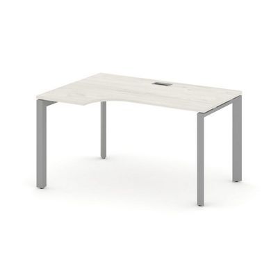 Style Project Next SN-59P.SPA-011(L) (Дуб наварра/Серый металл) Стол рабочий эргономичный, левый