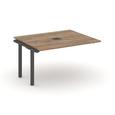 Style Project Next SN-59P.NSPRG-033 (Дуб табак/Антрацит металл) Проходной наборный элемент переговорного стола