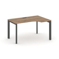 Style Project Next SN-59P.SPA-002(R) (Дуб табак/Антрацит металл) Стол рабочий эргономичный, правый