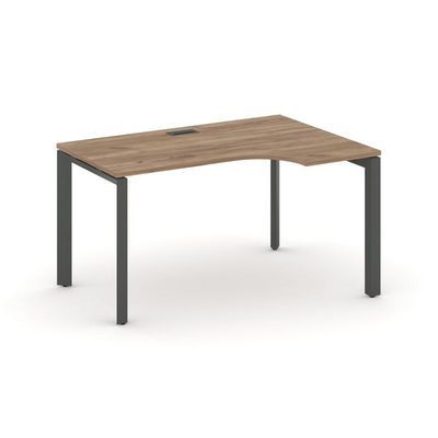 Style Project Next SN-59P.SPA-021(R) (Дуб табак/Антрацит металл) Стол рабочий эргономичный, правый