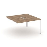 Style Project Next SN-59P.DPRS-004 (Дуб табак/Белый металл) Стол приставка к опорным элементам