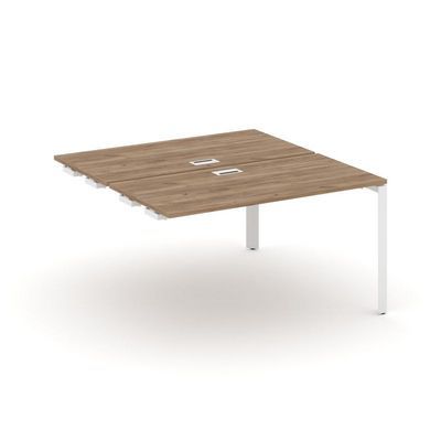 Style Project Next SN-59P.DPRS-012 (Дуб табак/Белый металл) Стол приставка к опорным элементам