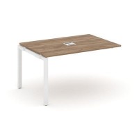 Style Project Next SN-59P.NSPRG-003 (Дуб табак/Белый металл) Проходной наборный элемент переговорного стола