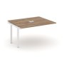 Style Project Next SN-59P.NSPRG-033 (Дуб табак/Белый металл) Проходной наборный элемент переговорного стола