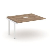 Style Project Next SN-59P.NSPRG-034 (Дуб табак/Белый металл) Проходной наборный элемент переговорного стола