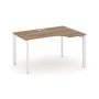 Style Project Next SN-59P.SPA-012(R) (Дуб табак/Белый металл) Стол рабочий эргономичный, правый