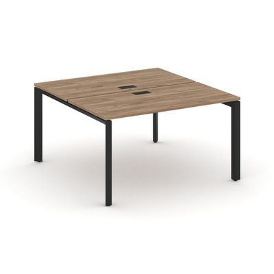 Style Project Next SN-59P.DRS-002 (Дуб табак/Черный металл) Рабочая станция двухсторонняя