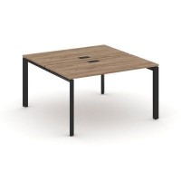 Style Project Next SN-59P.DRS-012 (Дуб табак/Черный металл) Рабочая станция двухсторонняя