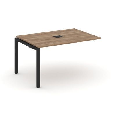 Style Project Next SN-59P.NSPRG-001 (Дуб табак/Черный металл) Проходной наборный элемент переговорного стола