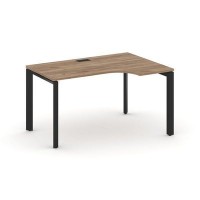 Style Project Next SN-59P.SPA-022(R) (Дуб табак/Черный металл) Стол рабочий эргономичный, правый