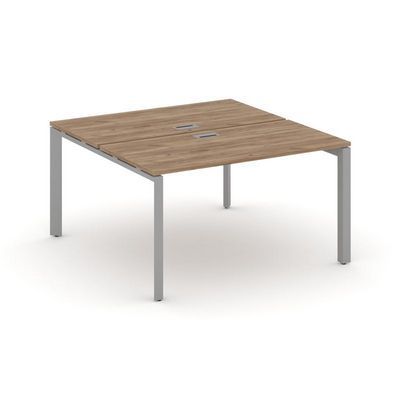 Style Project Next SN-59P.DRS-001 (Дуб табак/Серый металл) Рабочая станция двухсторонняя