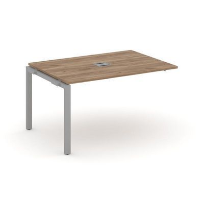 Style Project Next SN-59P.NSPRG-002 (Дуб табак/Серый металл) Проходной наборный элемент переговорного стола