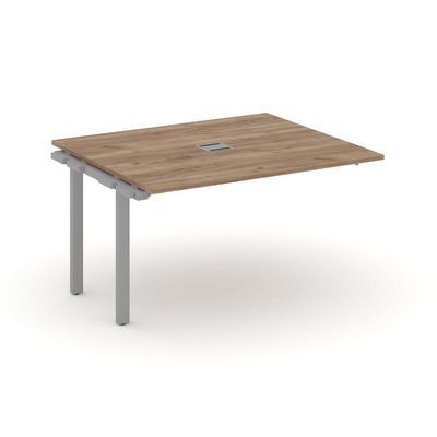 Style Project Next SN-59P.NSPRG-033 (Дуб табак/Серый металл) Проходной наборный элемент переговорного стола