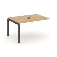 Style Project Next SN-59P.NSPRG-002 (Тиквуд светлый/Антрацит металл) Проходной наборный элемент переговорного стола