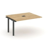 Style Project Next SN-59P.NSPRG-033 (Тиквуд светлый/Антрацит металл) Проходной наборный элемент переговорного стола