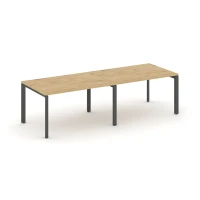 SN-59P.SPRG-013.3 (Тиквуд светлый/Антрацит металл) Стол переговорный