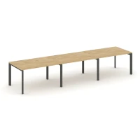 SN-59P.SPRG-023.3 (Тиквуд светлый/Антрацит металл) Стол переговорный