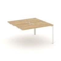 Style Project Next SN-59P.DPRS-022 (Тиквуд светлый/Белый металл) Стол приставка к опорным элементам