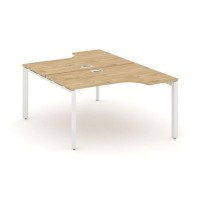 Style Project Next SN-59P.DRPA-012 (Тиквуд светлый/Белый металл) Рабочая станция эргономичная