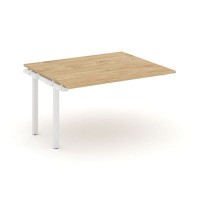 Style Project Next SN-59P.NSPRG-032.3 (Тиквуд светлый/Белый металл) Проходной наборный элемент переговорного стола